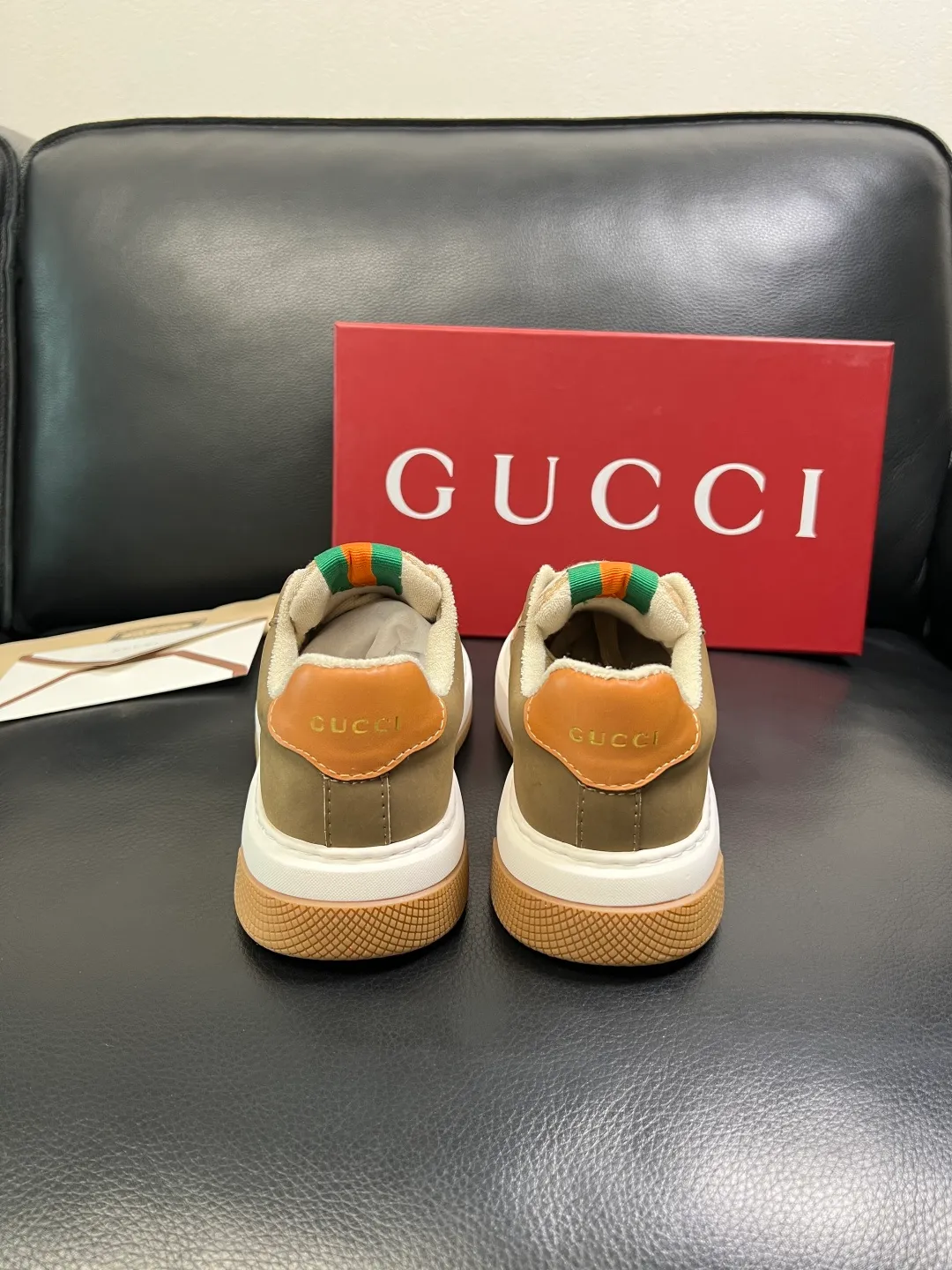 Men's shoes 💰780 Gucci high quality top crafts Gucci counter new original factory configuration, imported cowhide fabric from Italy, imported cowhide lining, breathable and comfortable, sole: original factory special supply original sole super comfortable, original factory and single goods, welcome to compare, code number 38-44 (customized 45)